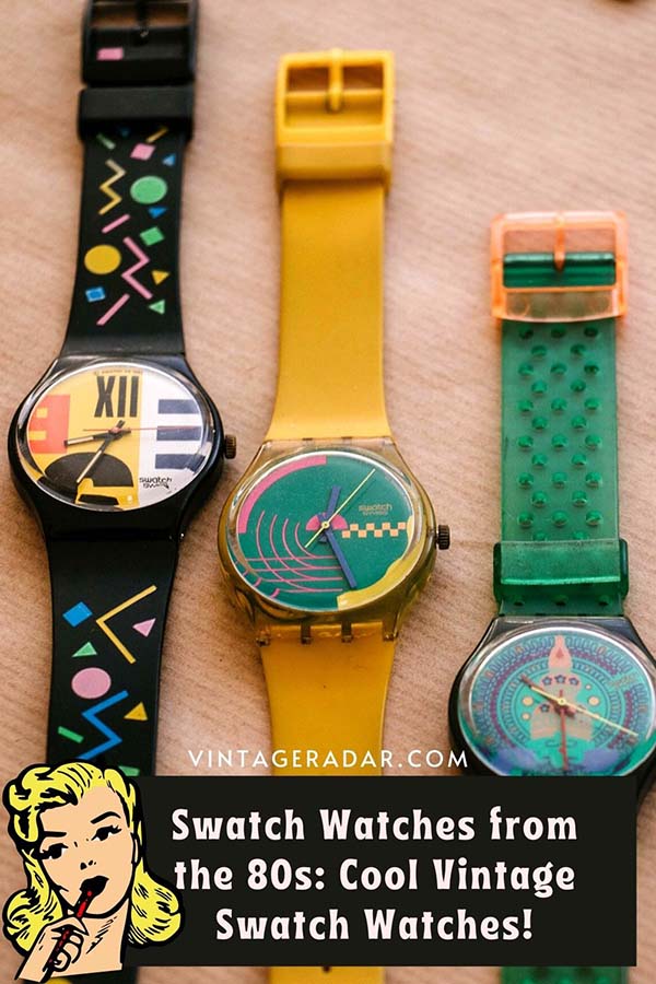 Swatch ساعات من الثمانينات | خمر الثمانينات النادرة Swatch ساعات