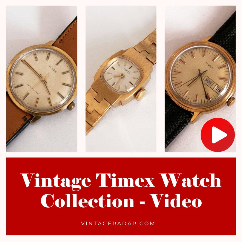 Ancien Timex montre Collection - vidéo