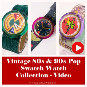 Vintage 80 et 90S pop Swatch Collection - vidéo