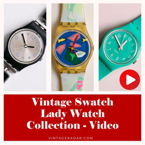 Antiguo Swatch Lady reloj Colección - Video