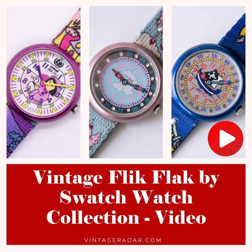 Antiguo Flik Flak reloj Colección - Video