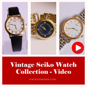 Antiguo Seiko reloj Colección - Video