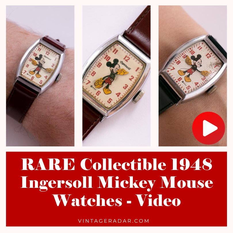 1948 Mickey Mouse Ingersoll Watches - Video