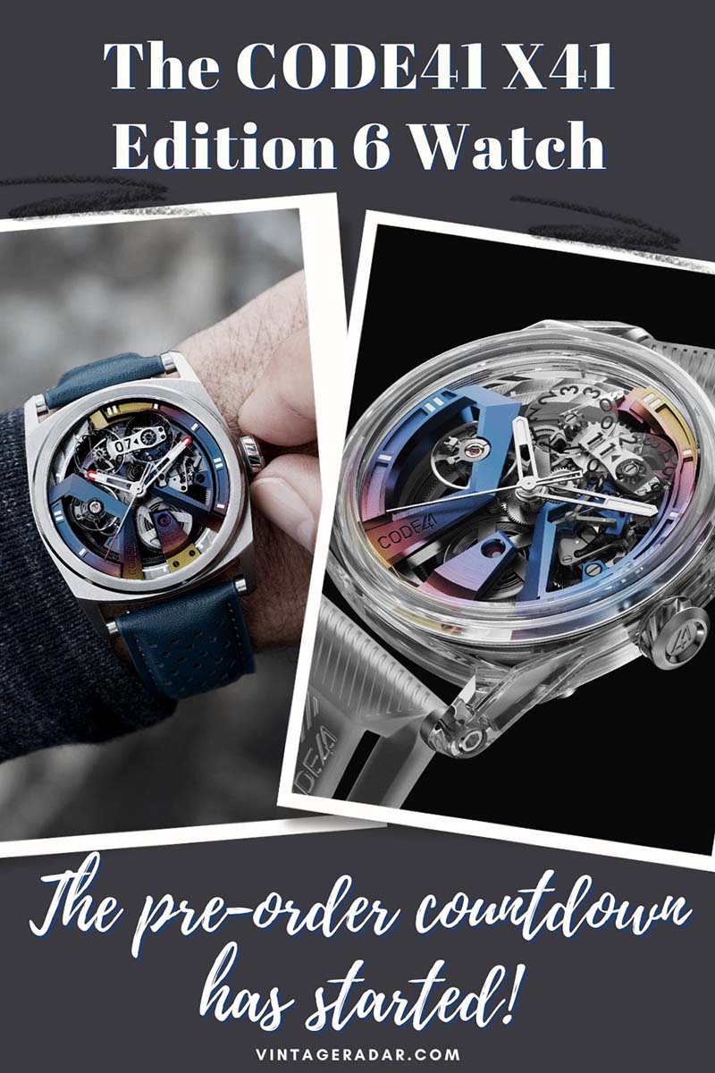 Pre Order Countdown CODE41 X41 Edition 6 Watch: The Pre-Order Countdown has started ...