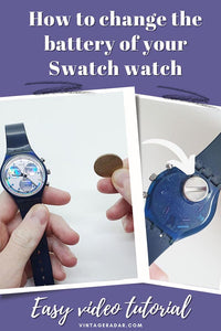 How to change your Swatch watch battery - video tutorial