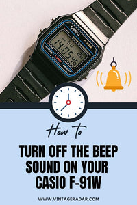 Casio F91W: How to turn off beep sound - video tutorial
