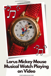 Lorus Mickey Mouse مشاهدة الموسيقى اللعب على الفيديو