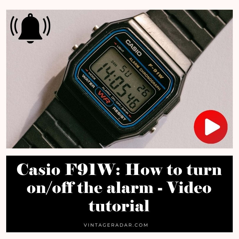 Comment allumer / désactiver l'alarme sur un Casio F-91W montre