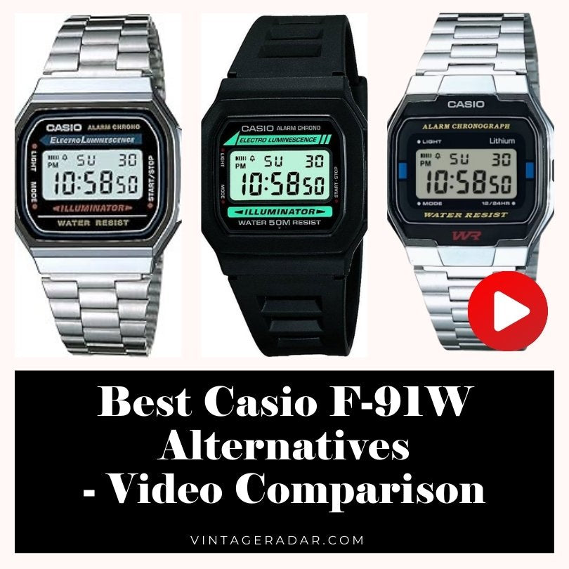 أفضل Casio بدائل F-91W – مقارنة بالفيديو