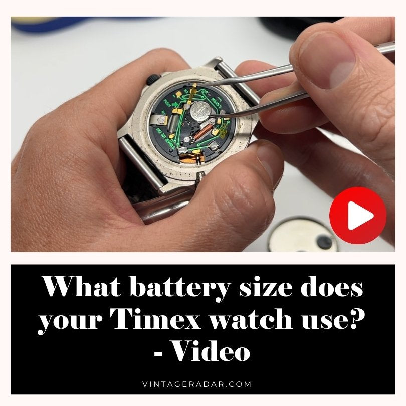 What battery size does your Timex watch use?