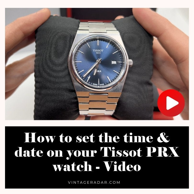 Come impostare l'ora e la data su un Tissot PRX orologio