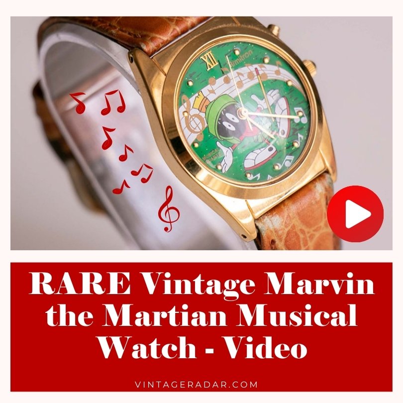 Seltener 1998er Vintage Marvin the Marsualical Uhr