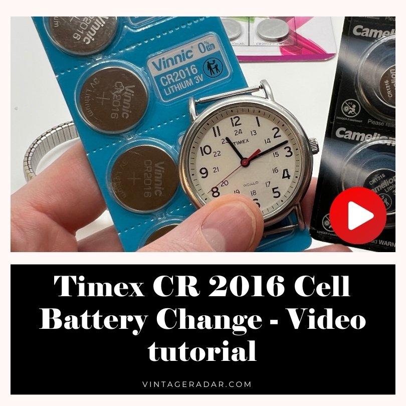 Timex CRC 2016 Cambio de batería de celda - Tutorial de video