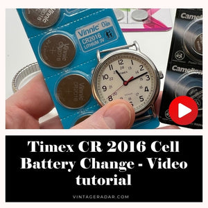 Timex CR 2016 Cell Battery Change - Video -Tutorial