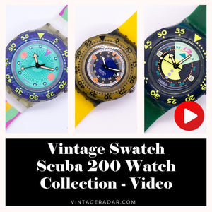 Swatch Scuba 200 montre Collection Vintage - Vidéo