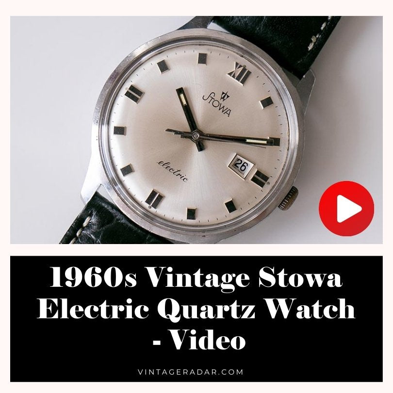 1960s Vintage Stowa Electric Quartz Watch - Video