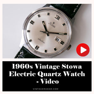 Vintage degli anni '60 Stowa Watch di quarzo elettrico - Video