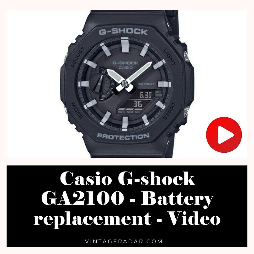 Casio Sostituzione della batteria G-shock GA2100