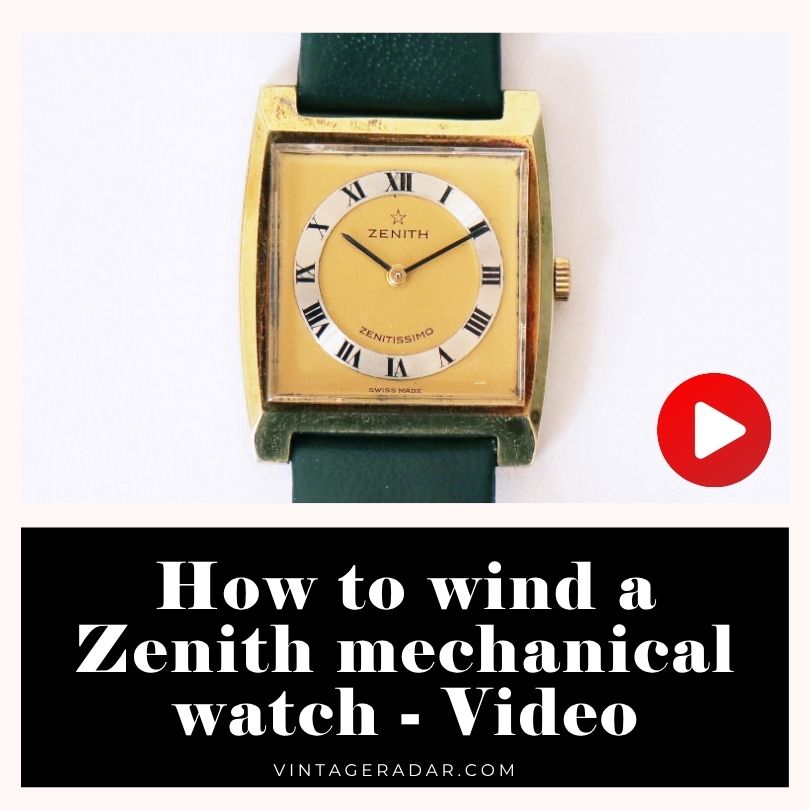 How to wind a Zenith mechanical watch - Video tutorial