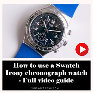 Comment utiliser un Swatch Ironie chronograph montre