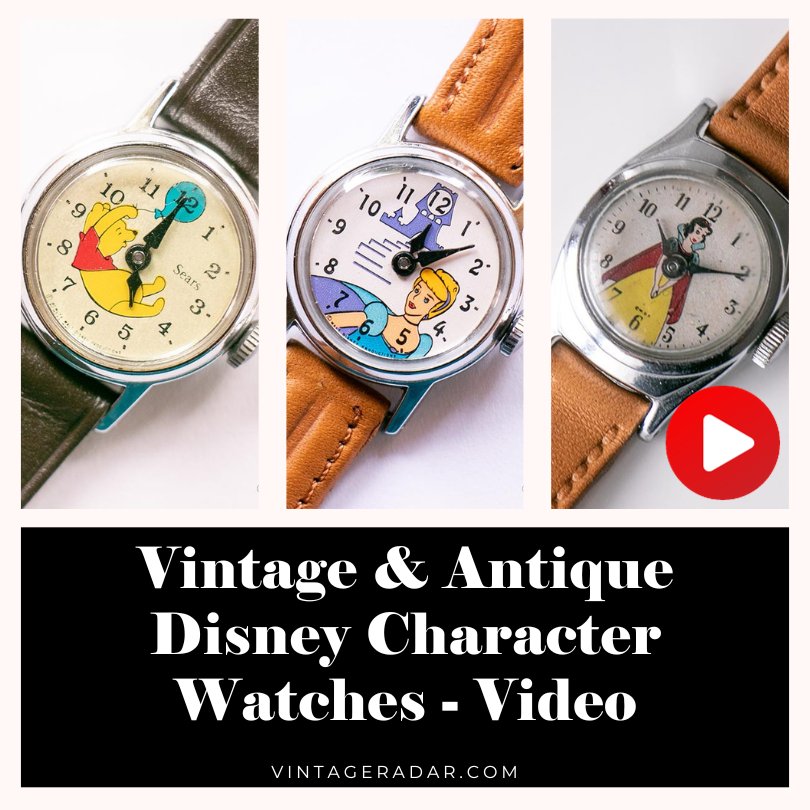 Vintage y antiguo Disney Relojes de personajes - Video