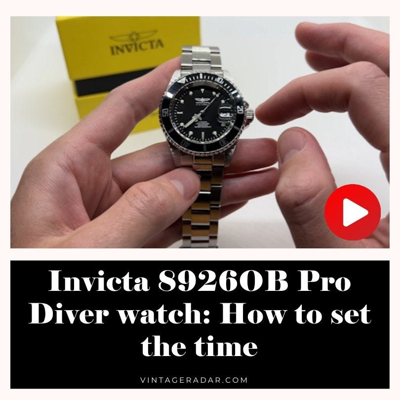 Invicta 8926OB Pro Diver watch: How to set the time