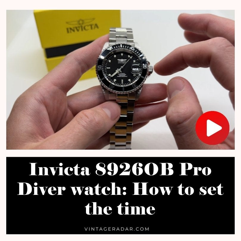 Invicta 8926OB Pro Diver montre: Comment régler l'heure