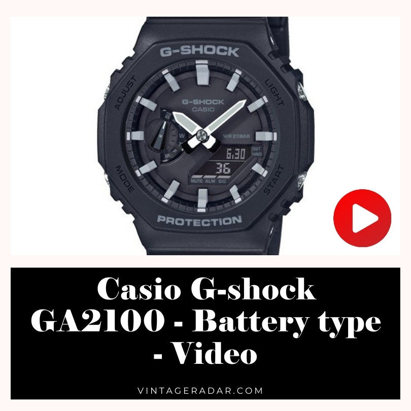 Casio G-Schock GA2100 Batterie-Typ