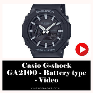 Casio G-Shock GA2100 Battery Type