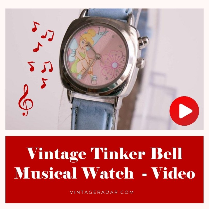 Vintage Tinker Bell Musical Watch Playing - Video
