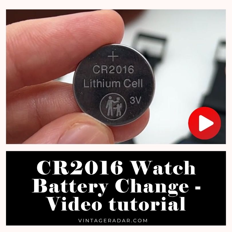 CR2016 Watch Battery Replacement - Video tutorial