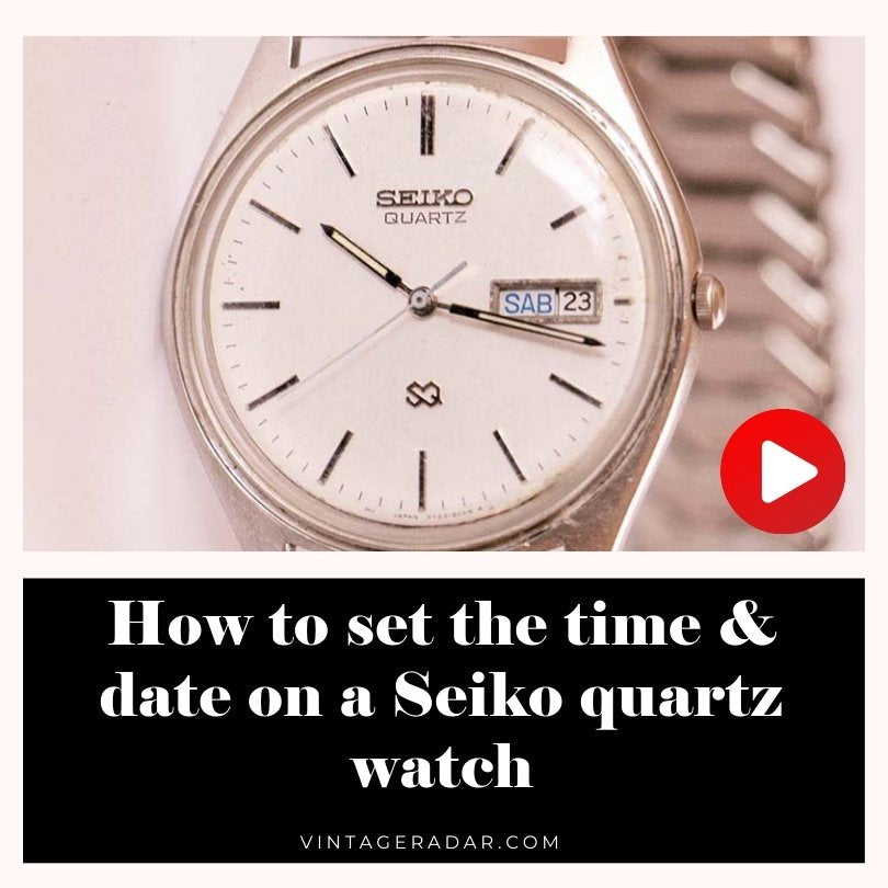 Comment définir l'heure et la date sur un Seiko quartz montre