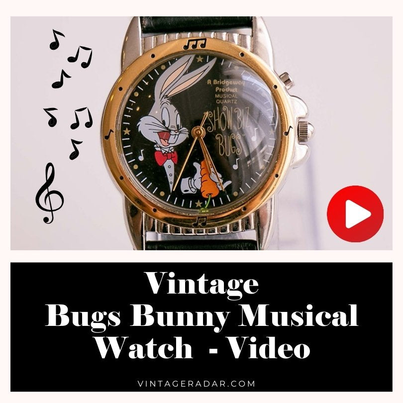 Vintage ▾ Bugs Bunny Show Biz Musical Watch - Video