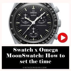 أوميغا MoonSwatch: كيفية ضبط الوقت