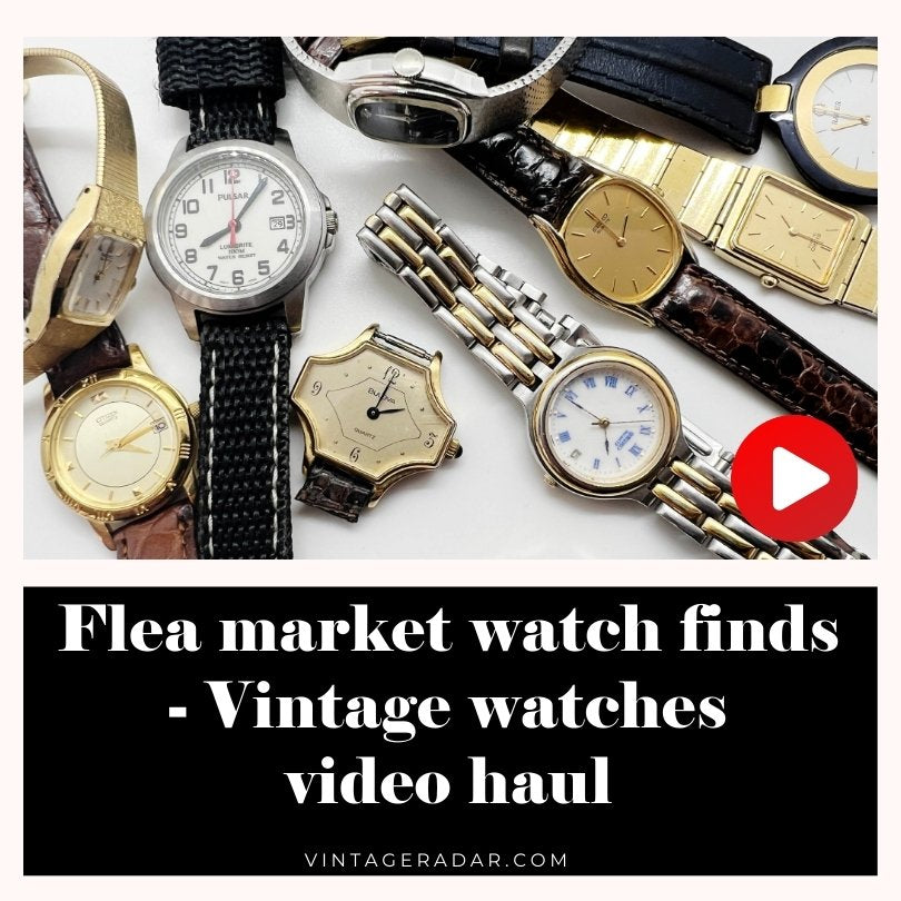 Marché aux puces montre Finds - Vintage montres transport vidéo