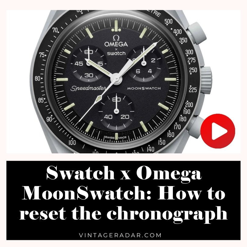 أوميغا MoonSwatch: كيفية إعادة الضبط chronograph الأيدي