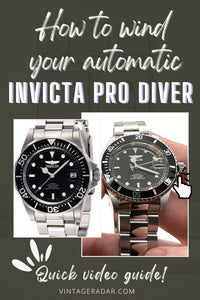 Cómo enrollar un Invicta Pro Diver Automático reloj