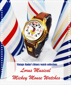 Lorus Musical Mickey Mouse montre: Rare Disney montre Collection
