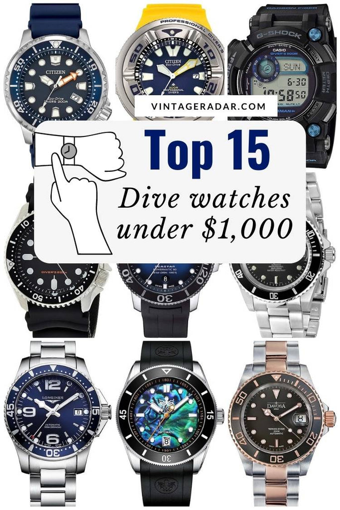 15 Miglior immersione orologi sotto $ 1.000 | Migliore immersione subacquea orologi