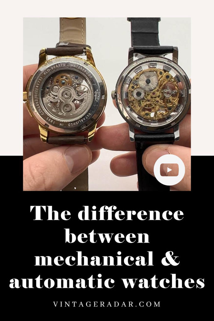 Quelle est la différence entre automatique et mécanique montres?