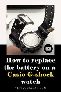 Come sostituire la batteria su un file Casio Orologio g-shock