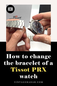 كيفية استبدال الحزام على Tissot ساعة بي آر إكس