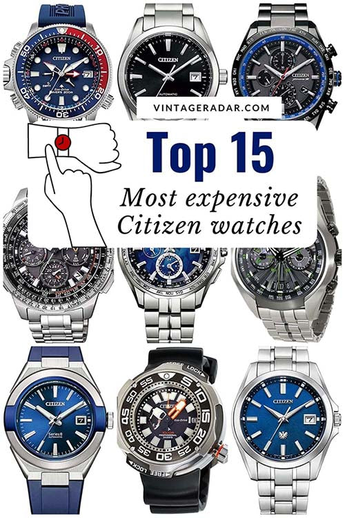 Top 15 más caro Citizen Relojes | Mejor Citizen Mira para hombres