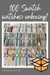 100 Swatch reloj Colección Unboxing - Relojes de los 80 y 90