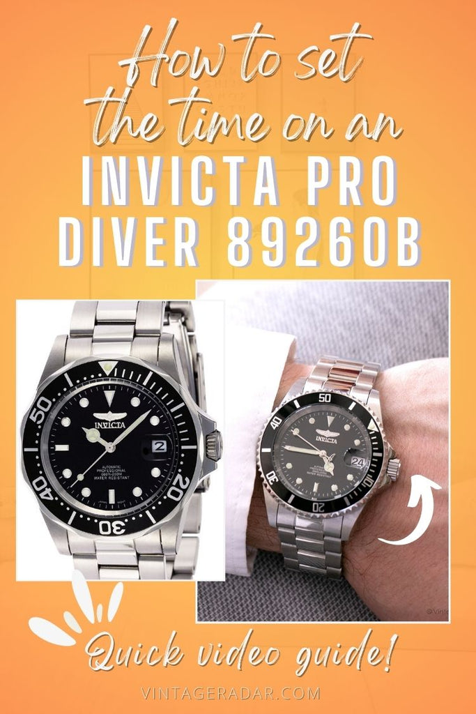 كيفية ضبط الوقت على ساعة Invicta 8926OB Pro Diver الأوتوماتيكية