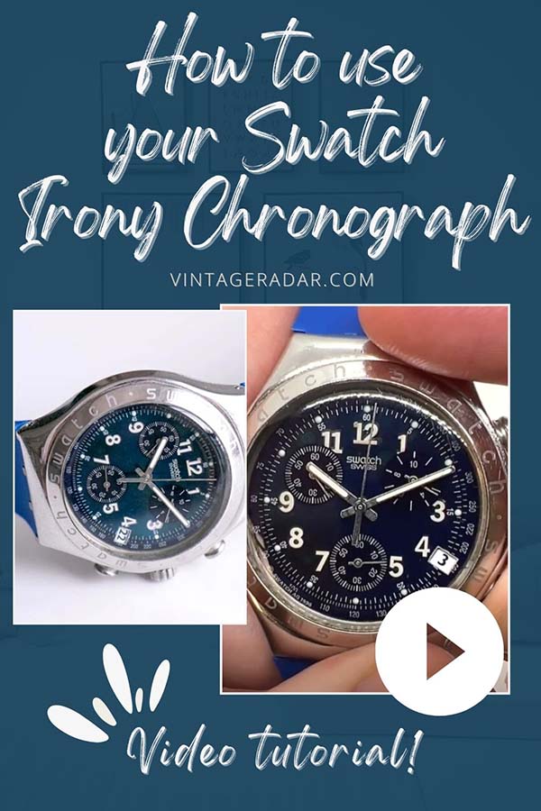 Cómo usar un Swatch Ironía Chronograph Mirar