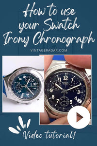 Cómo usar un Swatch Ironía Chronograph reloj
