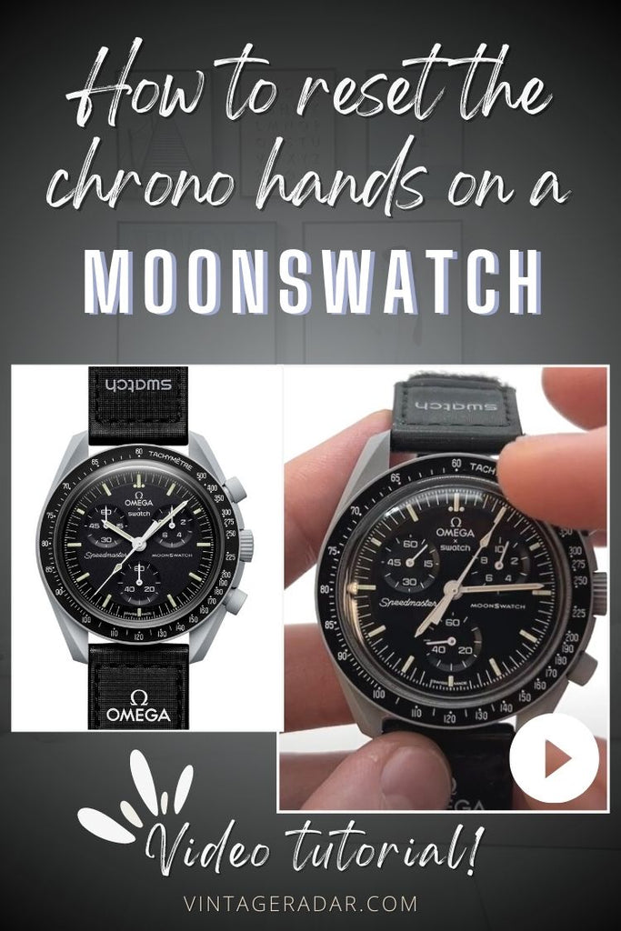 Cómo recalibrar las manos de crono - Omega Moonswatch