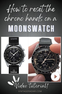 How to recalibrate the chronograph hands - Omega x Swatch Moonswatch