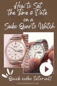 Cómo establecer la hora y la fecha en un Seiko Cuarzo reloj